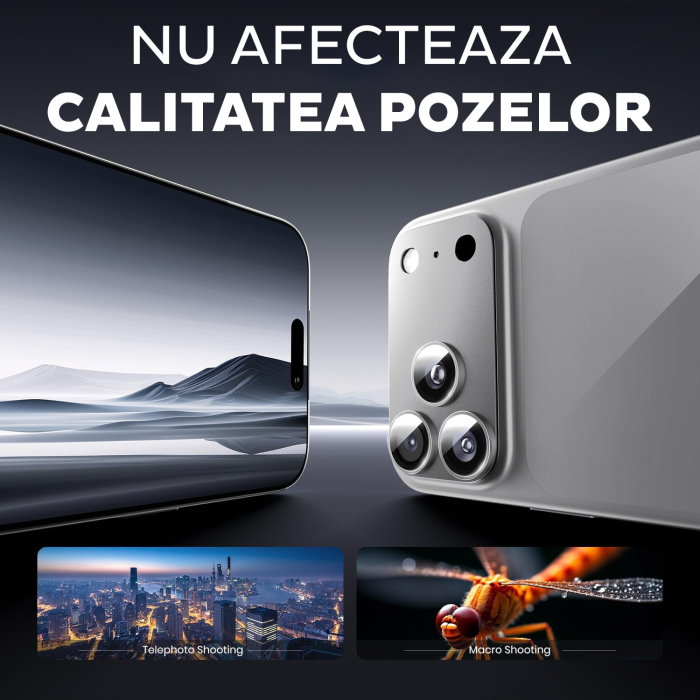 Folie de camera completa pentru iPhone 17 Pro Max - Argintiu/Silver [6]