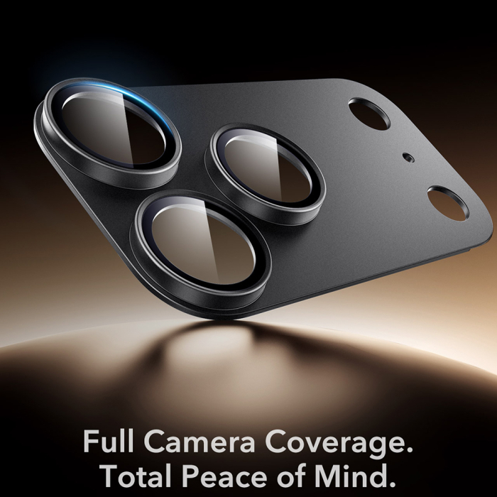 Folie de camera iPhone 18 Pro Armorite® Pro Camera Lens Protector (Completa), Black [3]