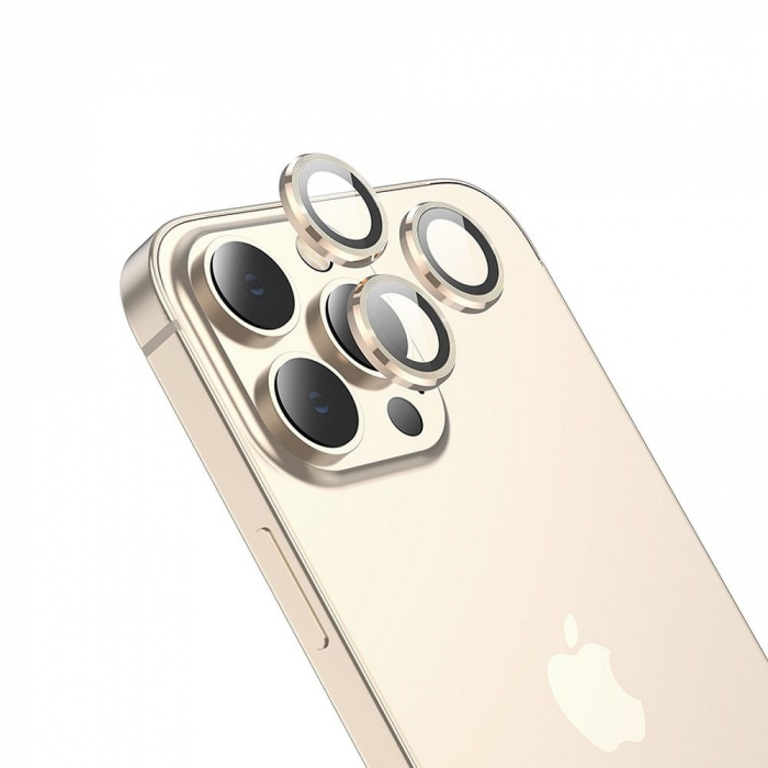 Folie de camera pentru iPhone 14 Pro - Gold [3]