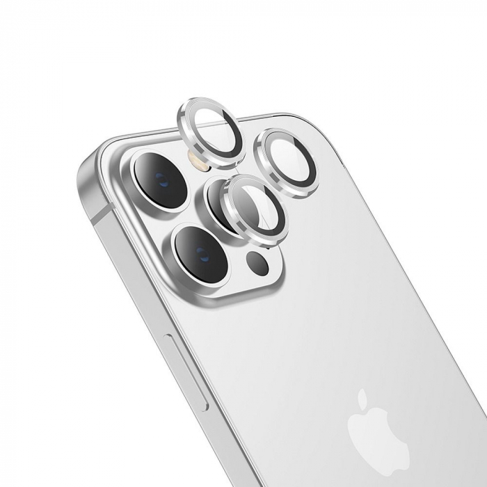 Folie de camera pentru iPhone 15 Pro - Argintiu [2]