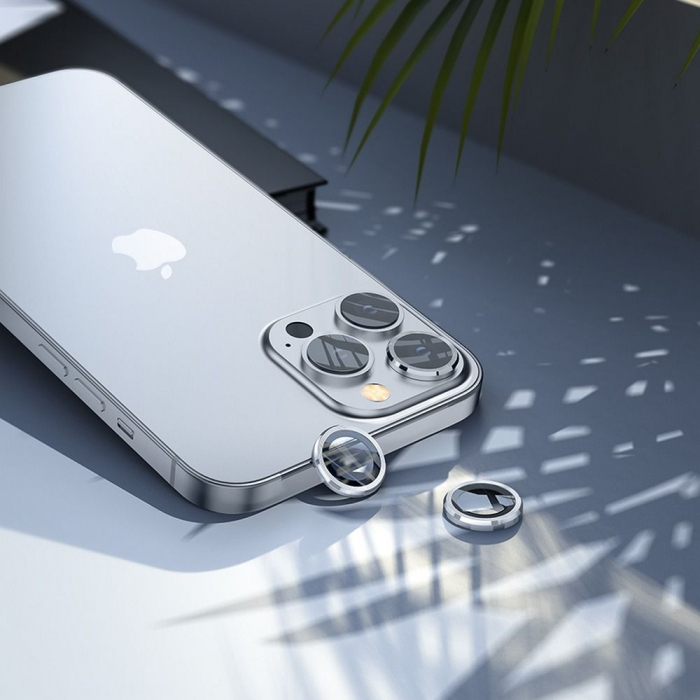 Folie de camera pentru iPhone 15 Pro - Argintiu [6]