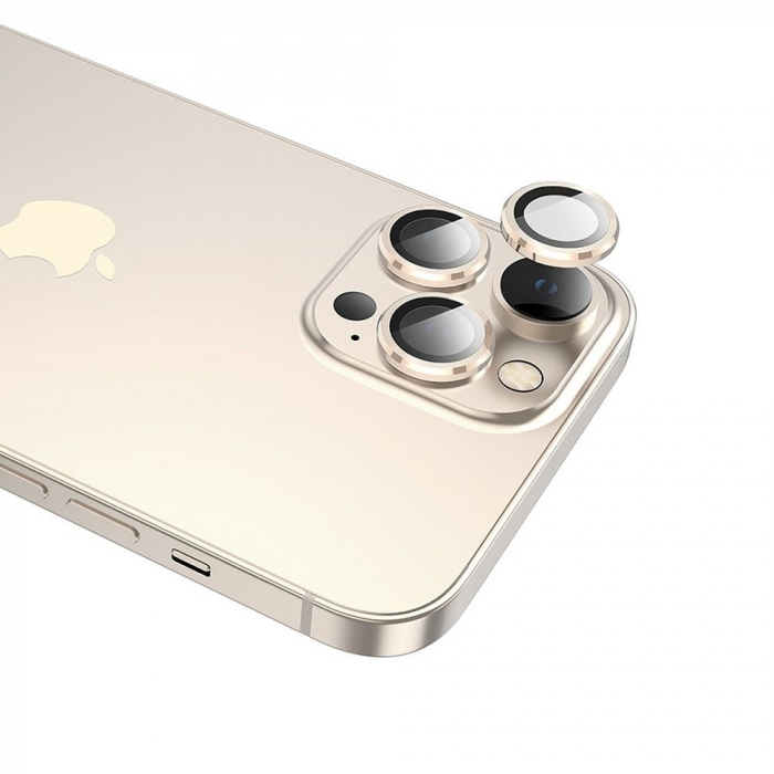 Folie de camera pentru iPhone 14 Pro Max - Gold [4]
