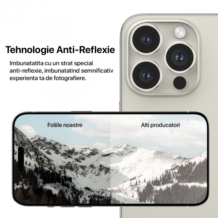 Folie de camera pentru iPhone 16 Pro Max - Natural Titanium [3]