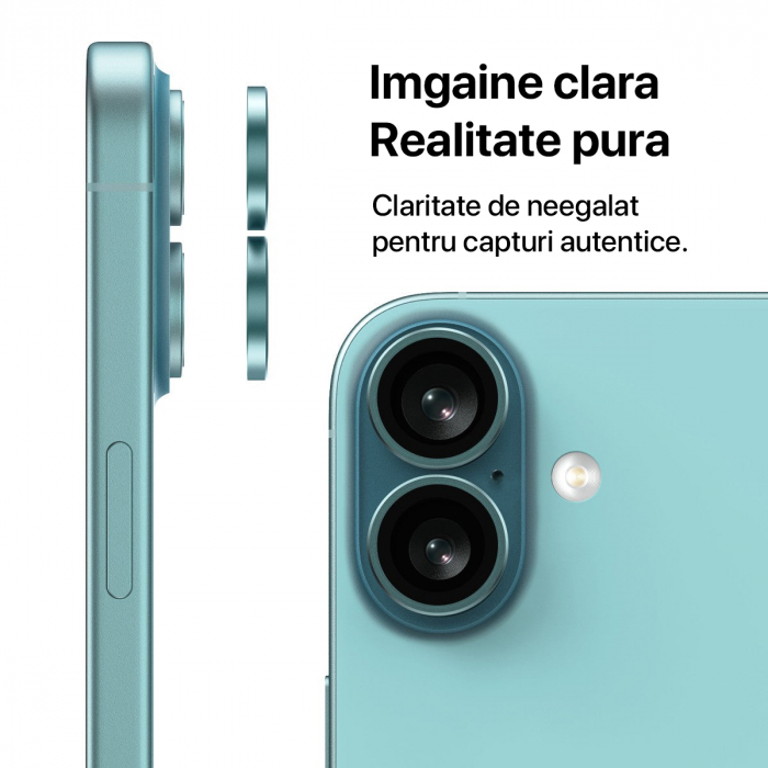 Folie de camera pentru iPhone 16 - Roz [3]