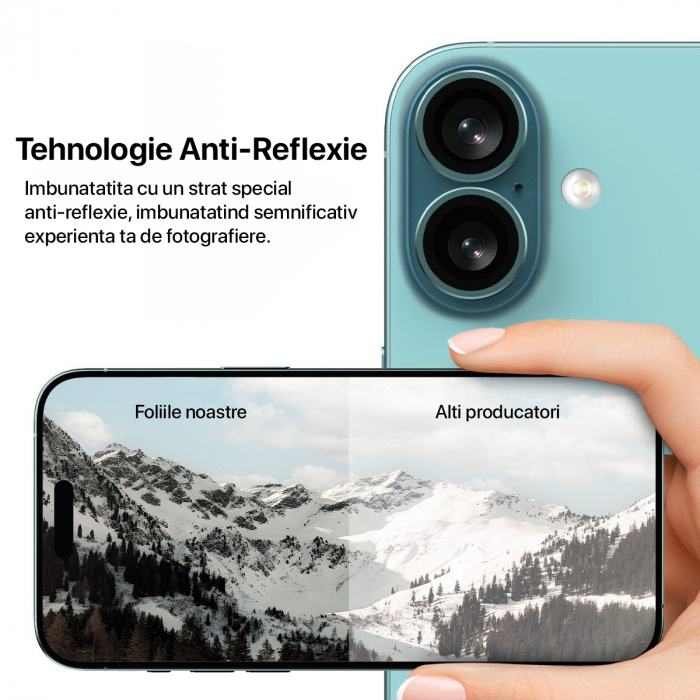 Folie de camera pentru iPhone 16 - Teal [2]