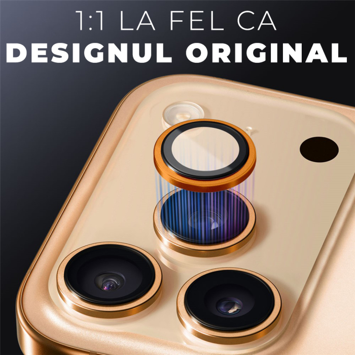 Folie de camera pentru iPhone 17 Pro/17 Pro Max - Cosmic Orange/Portocaliu [2]