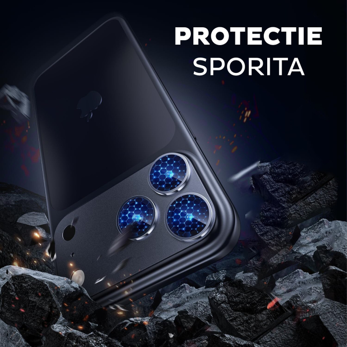 Folie de camera completa pentru iPhone 17 Pro - Deep Blue/Albastru [4]