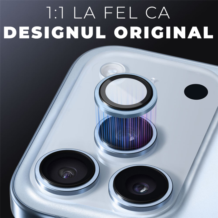 Folie de camera pentru iPhone 17 Pro/17 Pro Max - Albastru [2]