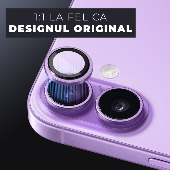 Folie de camera pentru iPhone 17 -  Mov deschis [2]