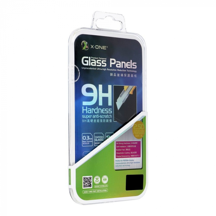 Folie de sticla X-One pentru iPhone 16 Pro Max, Protectie oleofobica, Slim 0.3 mm, Full Glue 9H, Transparenta [2]