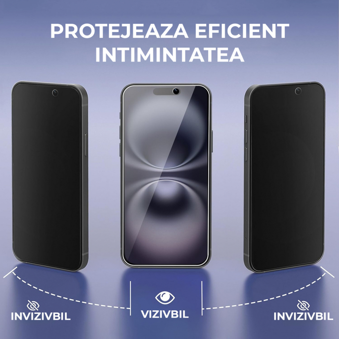 Folie de sticla Maxcell pentru iPhone 16 Plus, Protectie oleofobica, Slim, Full Glue [2]