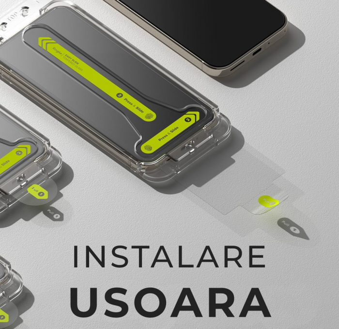 [Pachet 2x] Folie de sticla Ringke pentru Google Pixel 9 & 9 Pro din sticla securizata, Protectie oleofobica, Full Glue, 2.5D [3]