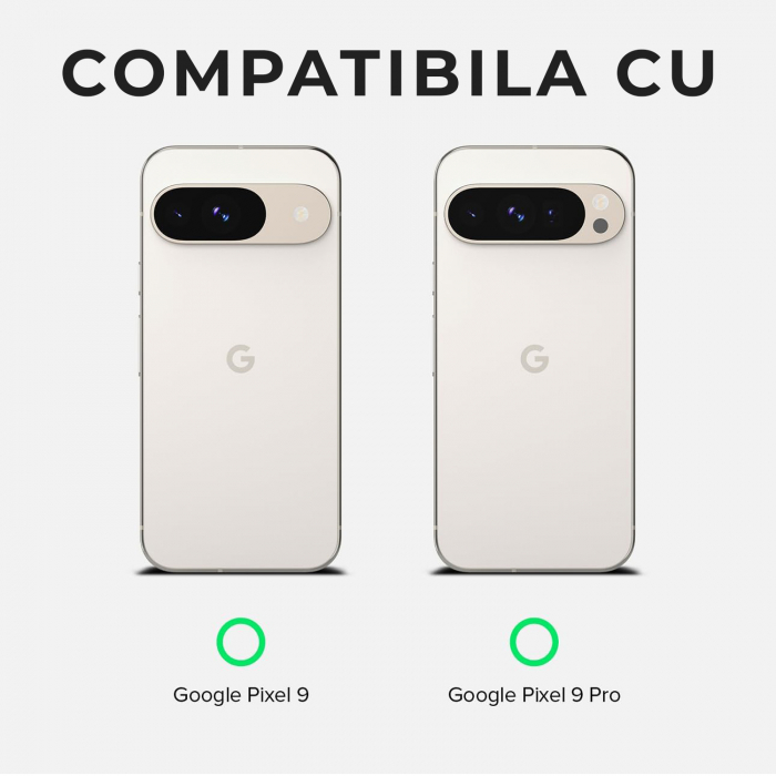 [Pachet 2x] Folie de sticla Ringke pentru Google Pixel 9 & 9 Pro din sticla securizata, Protectie oleofobica, Full Glue, 2.5D [8]