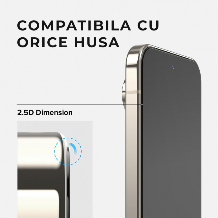 [Pachet 2x] Folie de sticla Ringke pentru Google Pixel 9 & 9 Pro din sticla securizata, Protectie oleofobica, Full Glue, 2.5D [4]
