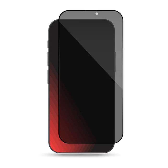 Folie de sticla Olliestep Privacy pentru iPhone 15 Pro Max din sticla securizata, Protectie oleofobica, Full Glue [3]