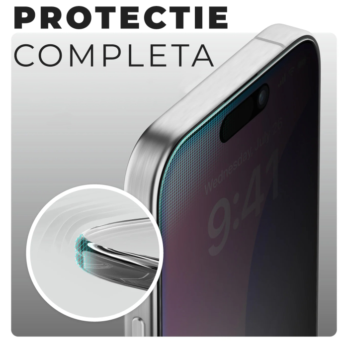 Folie Sticla Privacy pentru iPhone 16 Pro Daden MaxProtection, Full Cover, Protectie Profesionala, Ultra Rezistenta, Calitate Premium, Margini negre [5]