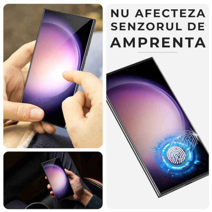 Folie Sticla pentru Samsung S25 Ultra Max Daden MaxProtection, Full Cover, Protectie Profesionala, Ultra Rezistenta, Calitate Premium, Margini negre [3]