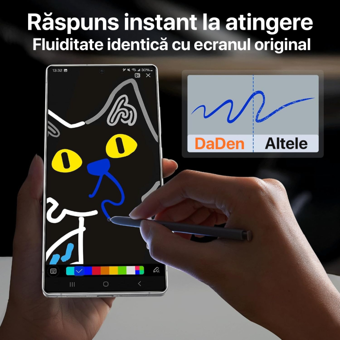 Folie Sticla pentru Samsung S26 Plus cu aplicator Daden MagicBox, Full Cover, Protectie Profesionala, Ultra Rezistenta, Calitate Premium, Margini negre [4]