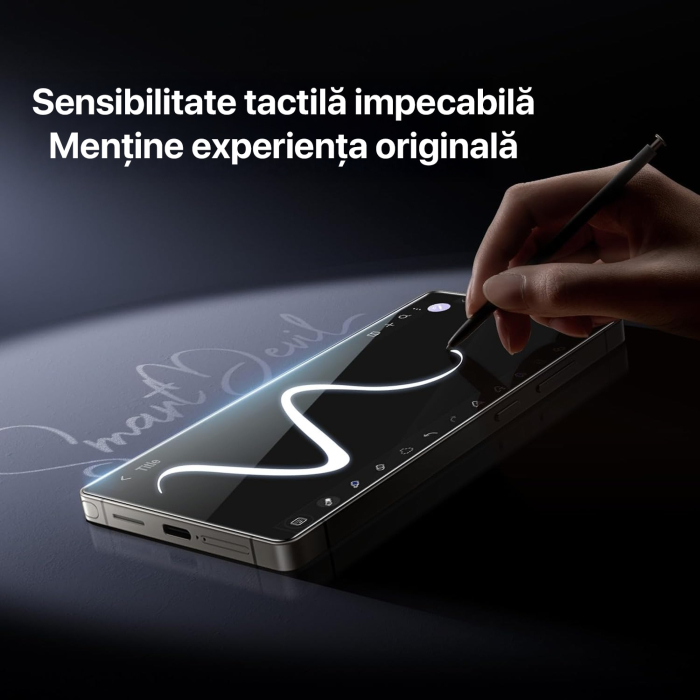 Folie Sticla pentru Samsung S26 Plus cu aplicator Daden MagicBox, Full Cover, Protectie Profesionala, Ultra Rezistenta, Calitate Premium, Margini negre [5]