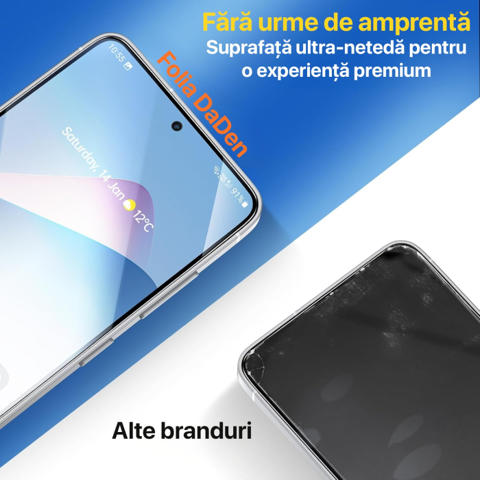 Folie Sticla pentru Samsung S26 Ultra Daden MaxProtection, Full Cover, Protectie Profesionala, Ultra Rezistenta, Calitate Premium, Margini negre [9]