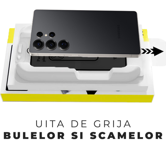 Folie Sticla Privacy pentru Samsung S25 Ultra cu aplicator Daden MagicBox, Full Cover, Protectie Profesionala, Ultra Rezistenta, Calitate Premium, Margini negre [2]