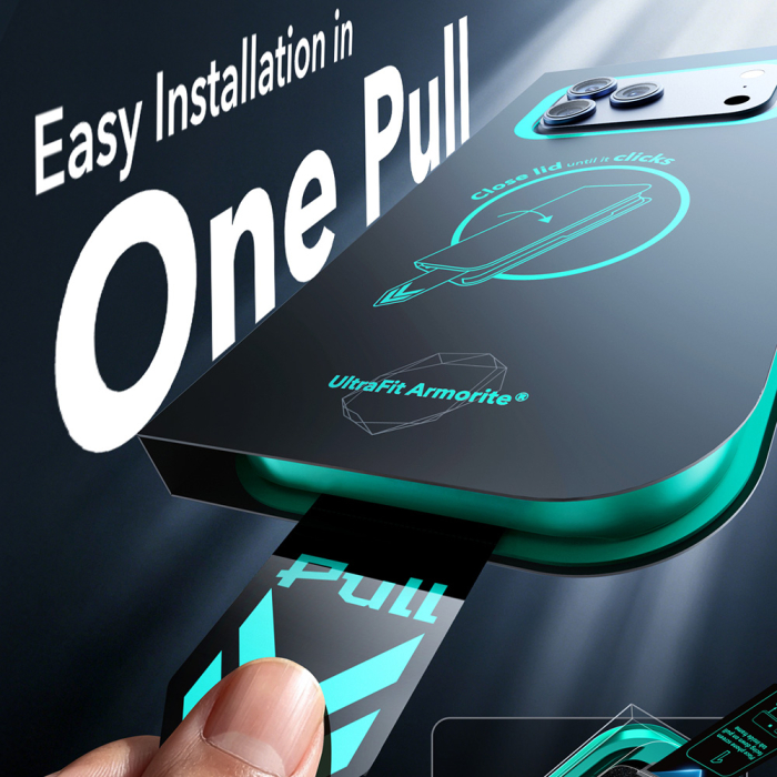 Folie sticla privacy iPhone 18 Pro, ESR Armorite UltraFit - 2 Pack [8]