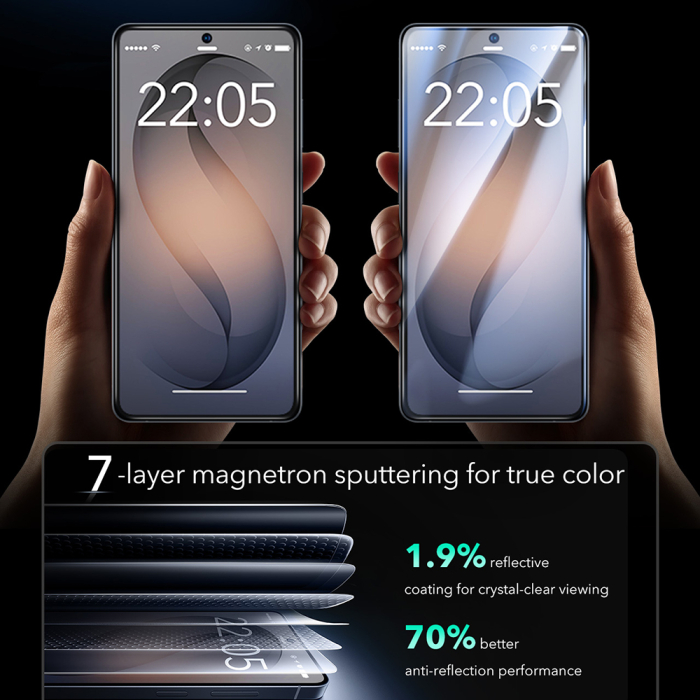 Folie sticla Samsung Galaxy S26 Ultra, ESR Armorite UltraFit, HD Clear, Pachet 2x folie transparenta [6]