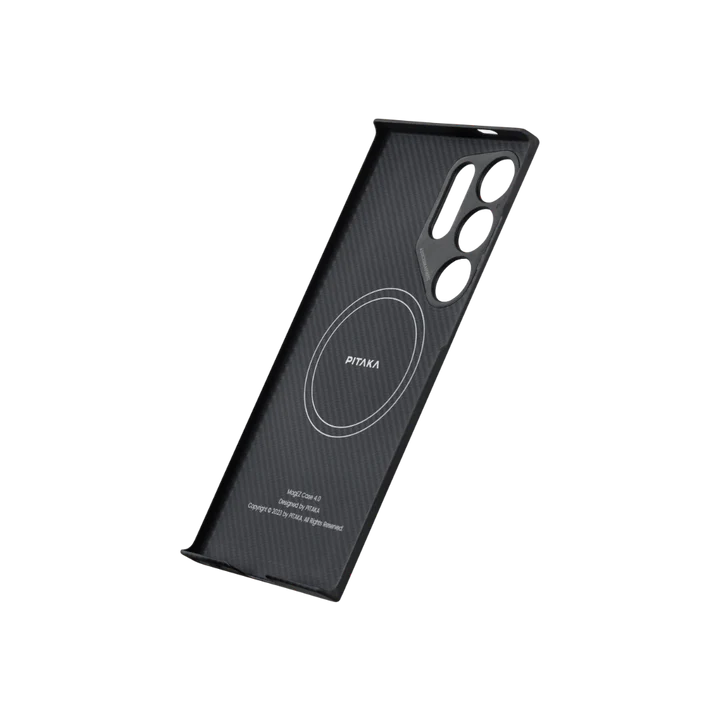 Husa MagEZ 4 Pitaka , Aramida Galaxy S24 Ultra Negru/Gri MagSafe [5]