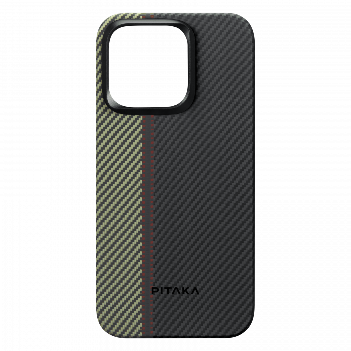 Husa MagEZ 4 Pitaka 600D , Aramida iPhone 15 Pro Overture MagSafe [5]
