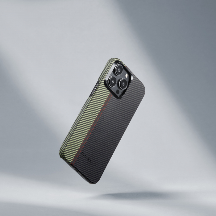 Husa MagEZ 4 Pitaka 600D , Aramida iPhone 15 Pro Overture MagSafe [6]