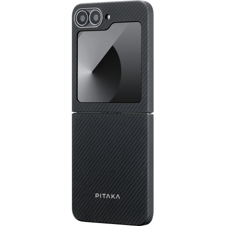 Husa MagEZ 5 Pitaka 600D, Aramida Samsung Z Flip 6, Negru/Gri, Ultra Slim [5]