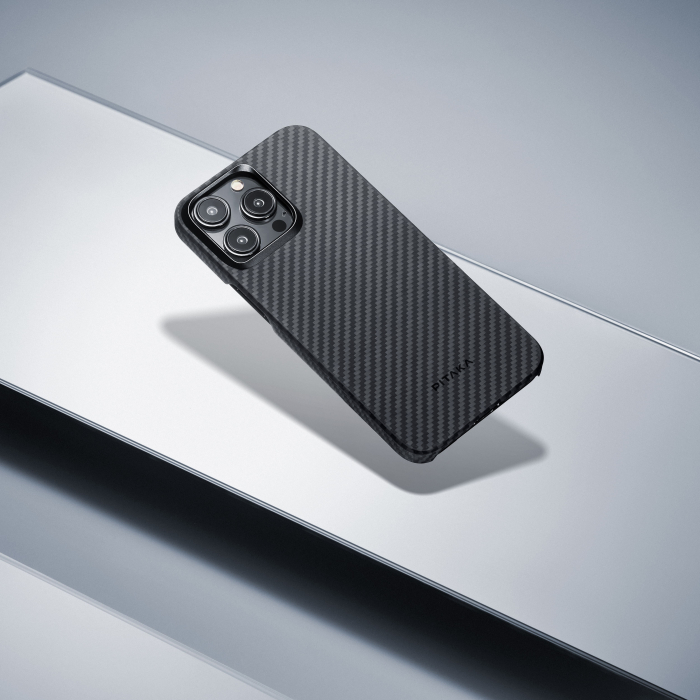 [Outlet] Husa MagEZ 4 Pitaka, Aramida 1500D iPhone 15 Pro Negru/Gri MagSafe [9]