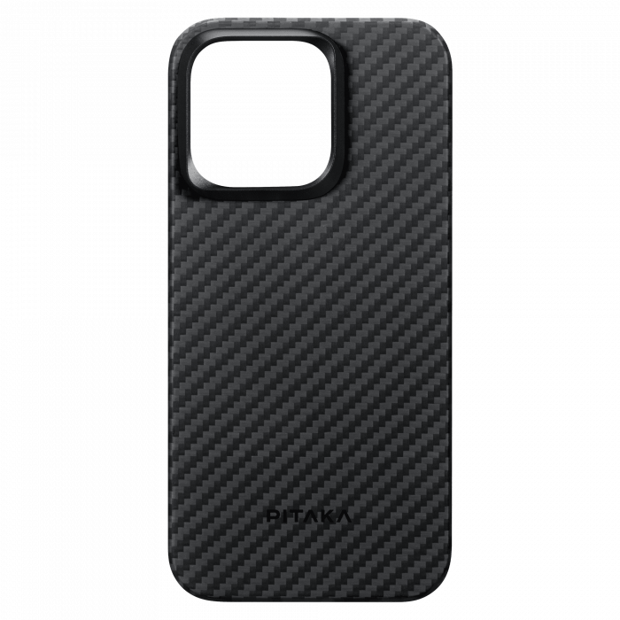 Husa MagEZ 4 Pitaka, Aramida iPhone 15 Plus 1500D Negru/Gri MagSafe [7]