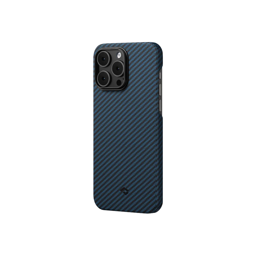 Husa MagEZ 3 Pitaka, Aramida iPhone 14 Pro Max Negru/Albastru MagSafe [2]