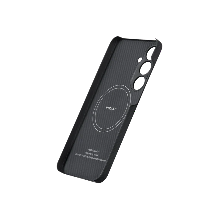 Husa MagEZ 4 Pitaka 600D, Aramida Galaxy S24 Plus Negru/Gri MagSafe [6]