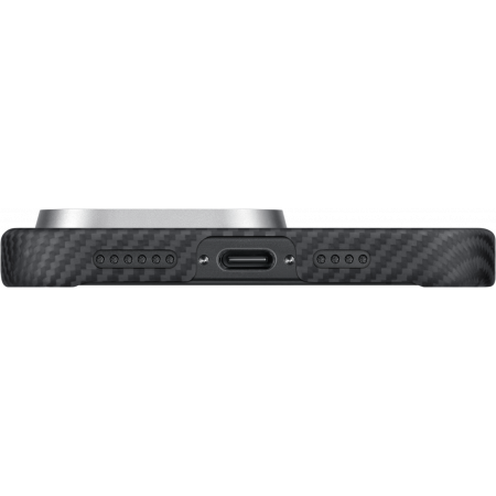 Husa MagEZ 4 Pitaka, Aramida 600D iPhone 15 Pro Negru/Gri MagSafe [5]