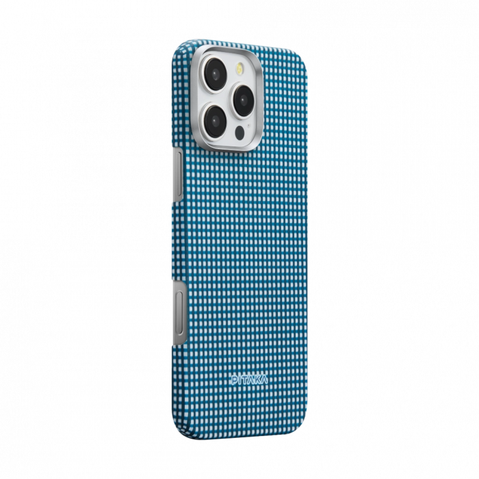 Husa MagEZ 5 Ocean Blue, Aramida iPhone 16 Pro, Albastru, MagSafe, Ultra Slim [2]