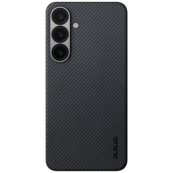 Husa MagEZ 5 Pitaka 600D, Aramida Samsung S25 Negru/Gri, MagSafe [1]