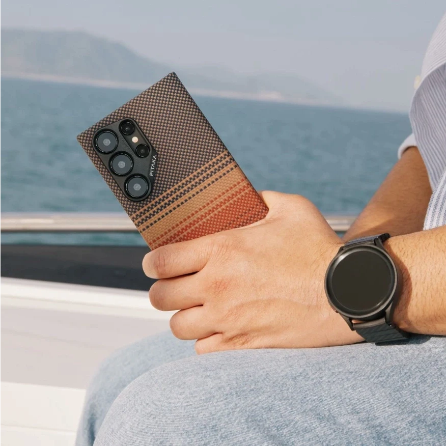 [Outlet] Husa MagEZ 6 Pitaka Sunset 600D, Aramida Samsung S25 Plus, MagSafe [10]