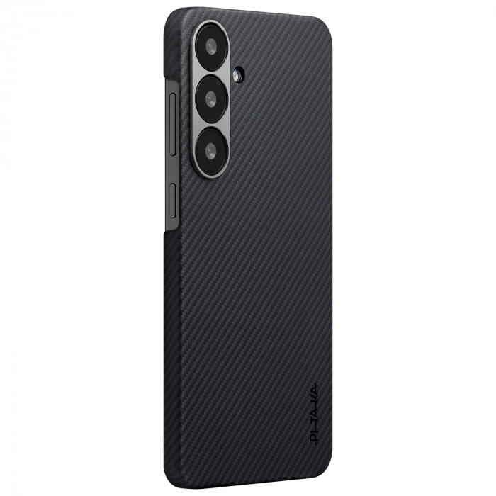 Husa MagEZ 5 Pitaka 600D, Aramida Samsung S25 Plus Negru/Gri, MagSafe [2]