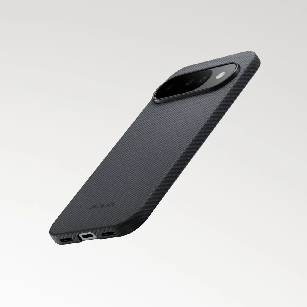 Husa MagEZ 6 Pitaka Google Pixel 10 & 10 Pro, Aramida 600D, Negru/Gri, MagSafe, Ultra Slim [5]