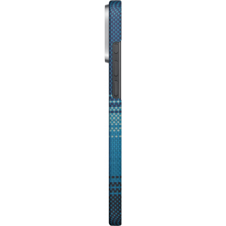 Husa MagEZ 5 Pitaka Moonrise, Aramida iPhone 16 Pro Max, Albastru, MagSafe, Ultra Slim [6]