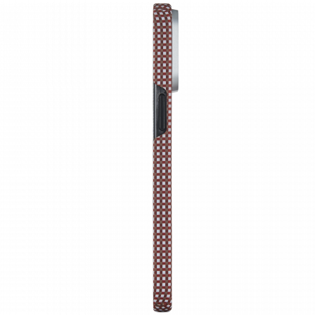 Husa MagEZ 5 Pitaka Bonfire, Aramida 600D iPhone 15 Pro Max, Rosu/Alb, MagSafe, Ultra Slim [6]