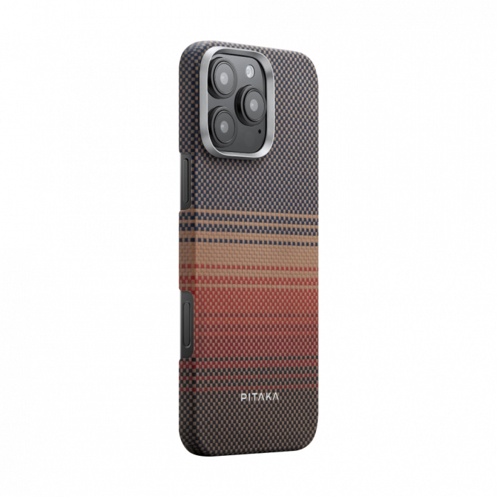 Husa MagEZ 5 Pitaka Sunset, Aramida iPhone 16 Pro, MagSafe, Ultra Slim [3]