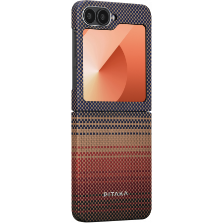 Husa MagEZ 5 Pitaka Sunset, Aramida Samsung Z Flip 6, Maro, Ultra Slim [3]