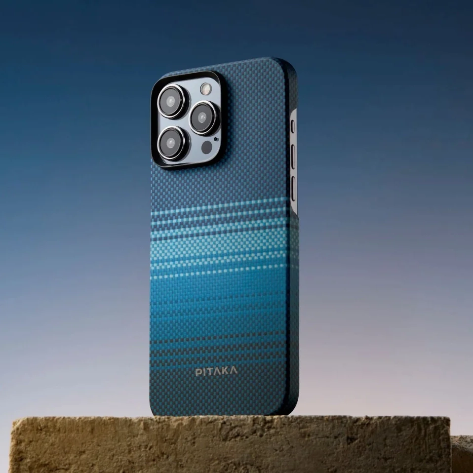 Husa MagEZ 5 Pitaka Moonrise, Aramida 600D iPhone 15 Pro Max [9]