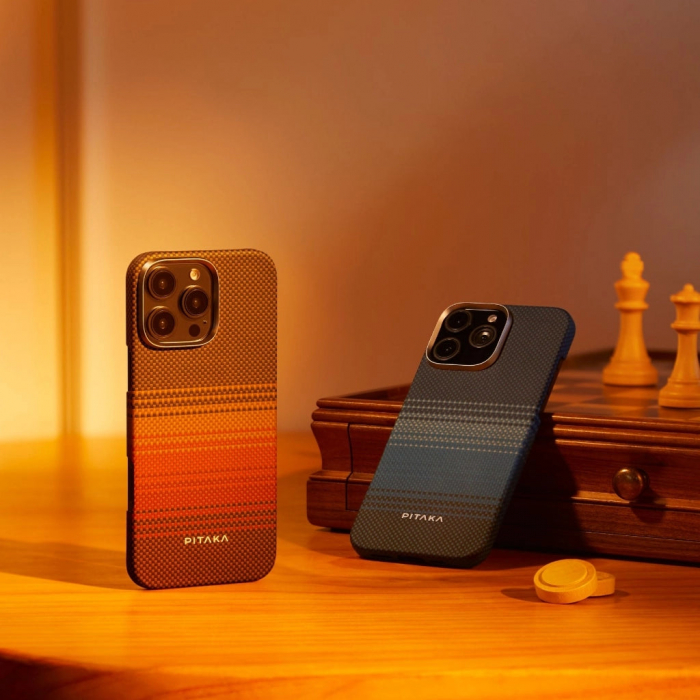 Husa MagEZ 5 Pitaka Sunset, Aramida iPhone 16, MagSafe, Ultra Slim [6]