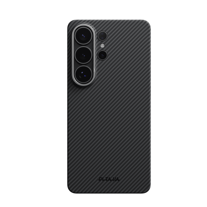 Husa Samsung S26 Ultra Pitaka, MagEZ 600D, Edge Case, Aaron Button, MagSafe, Aramida, Negru/Gri [3]