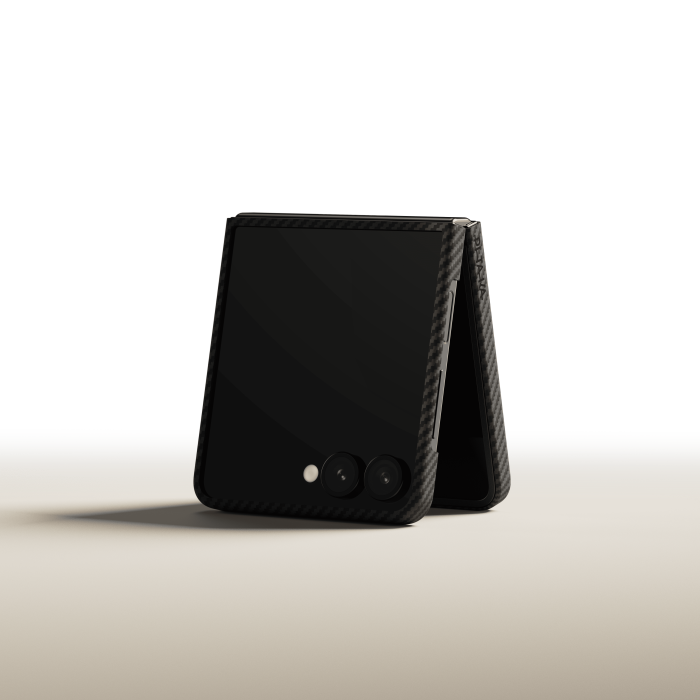 Husa MagEZ 6 Pitaka 600D, Aramida Samsung Z Flip 7, Negru/Gri, Ultra Slim [6]