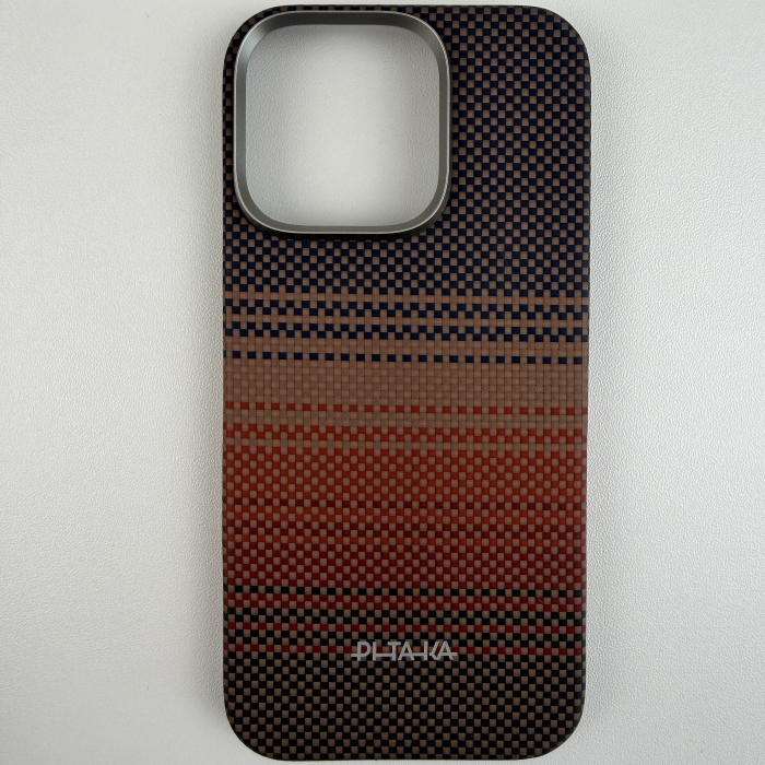 [Outlet] Husa MagEZ 6 Pitaka iPhone 16 Pro, Aramida 600D, Sunset, PitaTap™, MagSafe, Ultra Slim [2]